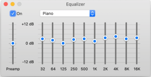 EQ settings for classical and piano music